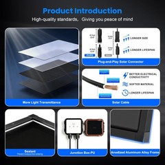 AeternaSol 50W N-Type Mono Solar Panel OffGrid Home RV Battery Roof Boat Camping