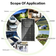 180W Solar Panel Trickle Charge Battery Charger 18V Maintainer Marine RV Car