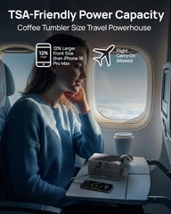 Portable Power Station 89.6Wh Solar Generator, AC Outlet 100W, USB-C Fast Charge