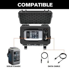 Portable Hard Case for Solar Generator – Waterproof Travel Storage Box for Power