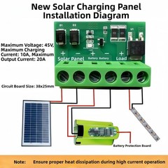 4pcs Solar Control Circuit Board for Fully Automatic Street Light Systems