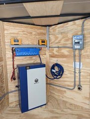 16′ Enclosed SOLAR POWERED Offgrid Self-Sufficient Trailer 5KW – Expanded Solar