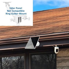 4W Solar Panel Charger for Ring Cameras, USB-C to Barrel Plug Adapter, 3-Pack