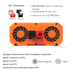 200W 2Pack Bifacial Solar Panel&2000W Power Inverter&MPPT 40A Solar Controller