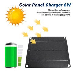6W USB Solar Panel Charger High Efficiency Outdoor