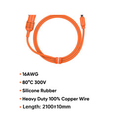 Jackery 12V Car Battery Charging Cable 10A 16AWG Lead Battery Charging Cable