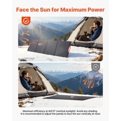 Uimoso 300W Portable Foldable Monocrystalline Solar Panel with ETFE Coating