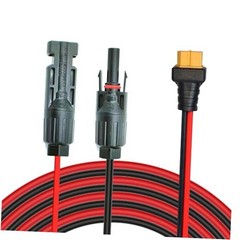 Solar to XT60 Charge Extension Cable 12AWG Solar Connector to XT60 12AWG 6FT