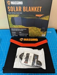 100 Watt Portable Foldable Solar Panel Blanket -Massimo – Charges Power Stations
