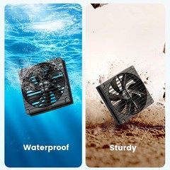 ZIZIWIN 7.5″ Solar Fan with Battery Backup, Solar Fan for Greenhouse & Chicke…