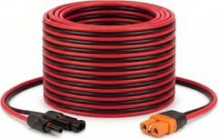 Durable 25FT Solar to XT60i Cable – Waterproof & Moisture Resistant Design