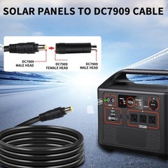 Jackery Solar Panel Connector | MC4 to DC 8Mm Extension Cable DC7909 to DC8020/D
