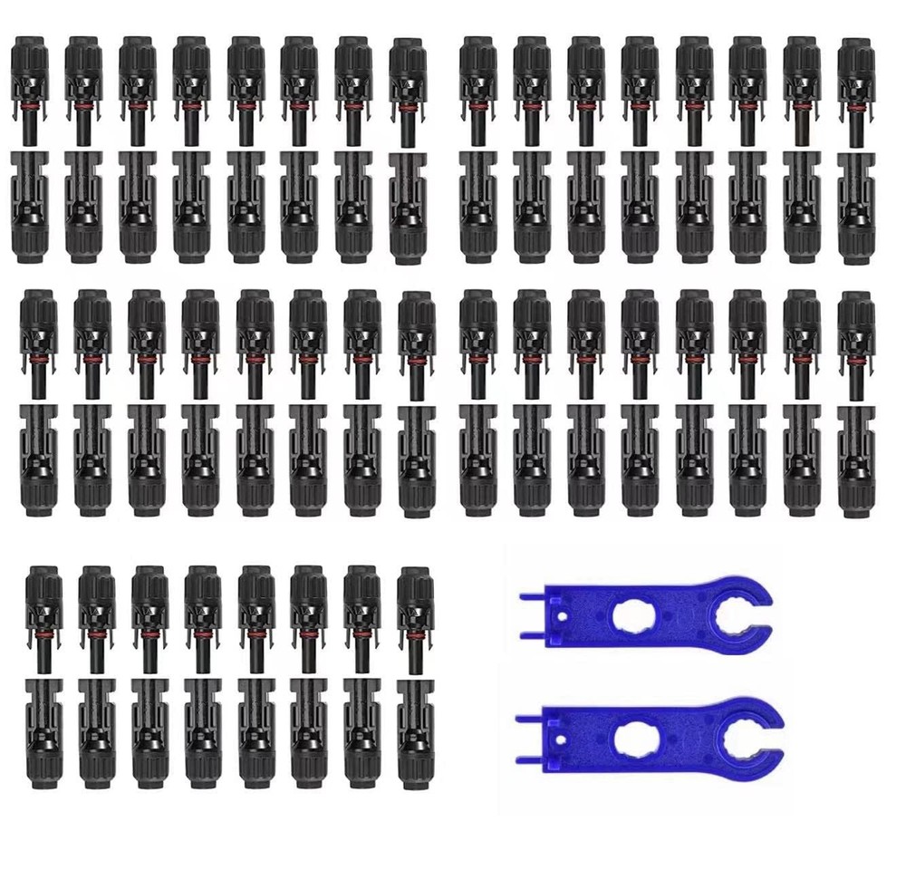 100PCS Solar Panel Connector IP67 Waterproof Connector Male/Female 50Pairs wi…