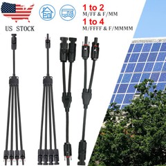 30A Solar Panel Connector Y Type Cable for FFM MMF PV Wire Connector T Splitter
