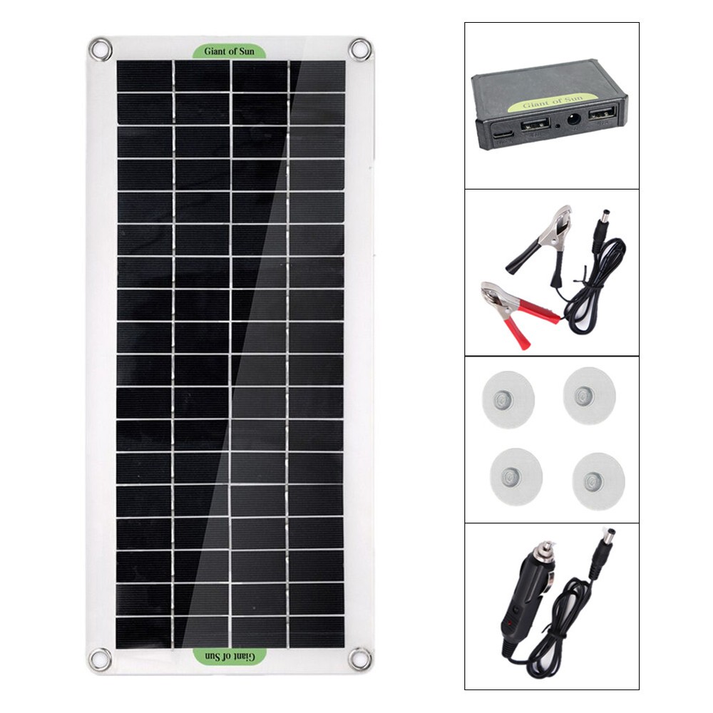 30W Polycrystal Solar Panel Flexible Solar Panel For Camping Car Traveling U5H6