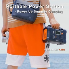 Portable Power Station 200W 151Wh Solar Generator Backup for Blackout/Camping/RV