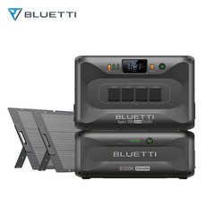 BLUETTI Apex 300+B300K+2*200W Solar Panel 8294.4Wh Solar Generator for Outage