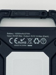 RENOGY E.POWER 10000mAh Water-Resistant Portable Solar Charger Built-In Flash Li
