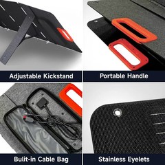 200W Portable Foldable Solar Panel IP65 Waterproof Solar Charger for RV Camping