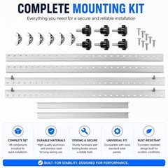 41″ Adjustable Solar Panel Mounting Brackets – Aluminum Stand for RV, Boat, Off-