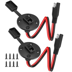 SAE Connector Power Socket Sidewall Port, Weatherproof SAE Quick Connect Sola…