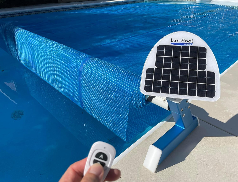 Motorized Solar Blanket Reel for Pools up to 20×40′ – Easy Button Operation