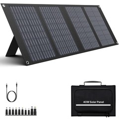 Portable Solar Panels 40W, Foldable Solar Panel Charger for 100-300W Portable…