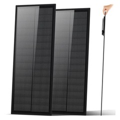 Ultra Slim 2PCS 100W Solar Panel 18BB N-Type 25% Efficiency | IP68 2*100W