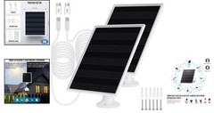 6W Waterproof Solar Panel Charger for Outdoor Security Cameras – Easy Install