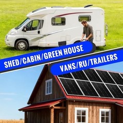 100W Monocrystalline Solar Panel Kit with 30A PWM Controller – 12V/24V Off-Grid