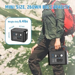 Open Box Portable Power Station 350W, 260Wh/70,000mAh Backup Lithium Battery