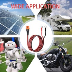 12AWG XT60i Female to O Ring Connector with Tinned Wire,for RC Battery Solar…