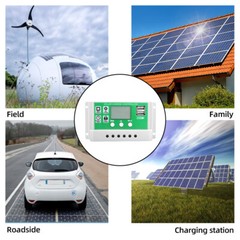 20 Watt 12 Volt Solar Panel Kit Monocrystalline Solar Panel + 10A PWM D6M9