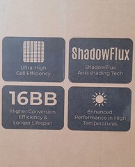 Renogy Shadow Flux 200W Solar Panel. RSP200DC-ASR, Mono 31.3V DC, Anti-Shade.