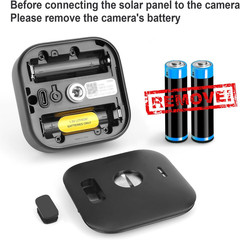 4W Solar Panel for Blink Outdoor 4 Camera, Solar Panel with USB-C Port, Rubber