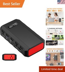 Compact Solar Generator 24000mAh Power Bank with Universal Charging Options