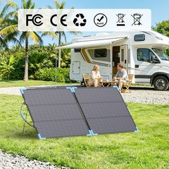 110W Portable Solar Panel Bifacial for EcoFlow Bluetti Anker Power Station 1000W