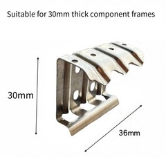 304 Stainless Steel Water Guide Clips for Solar Panels 50pcs Easy to Attach