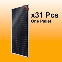 *31 pack 540W=16740W one Pallet of Bifacial Monocrystalline Solar Panel 500Watt*
