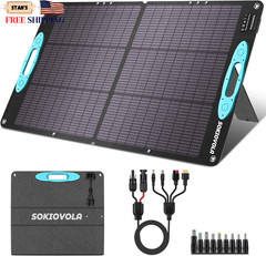 100W Portable Solar Panel for Power Station ETFE Portable Foldable Solar Char…