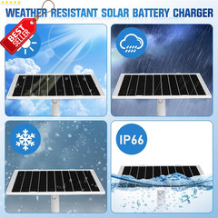 2pk 8W Solar Panel for Security Camera 5V USB-C DC Micro USB Compatible – US