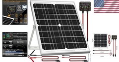 Efficient 20W Waterproof Solar Panel Kit with MPPT Controller & Mounting Bracket