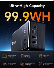 M100 Portable Power Station 99.9Wh Power Bank for Camping Essentials Small
