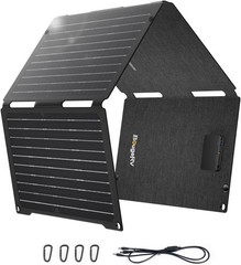 50W Fiberglass Portable Solar Panel Foldable Solar Cell Solar Charger W/ USB