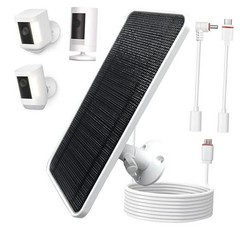AYF Solar Panel Compatible with Ring Spotlight Cam, Stick Up Cam & 1 Pack