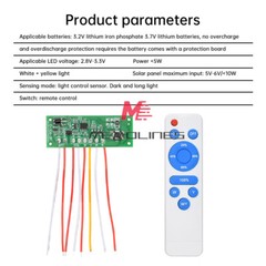 Dual Color Solar Light Circuit Board Solar Wall Light Remote Control Drive Board