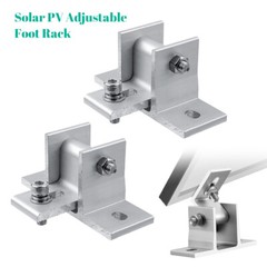 Set Adjustable Solar Panel Tilt Mount Brackets Aluminum Alloy Mounting Bracket