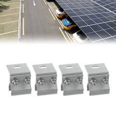 1/4Pcs Solar Panel Bracket Fixing Clamp Mounting Bracket Bracket For Roof New