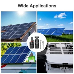 10/20/50/100/200 Pairs Male Female Solar Cable Connector For DIY Solar Panel Kit