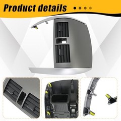 Center Dash A/C Outlet Vent Panel Kit Compatible with Corolla 2008-2013 | With